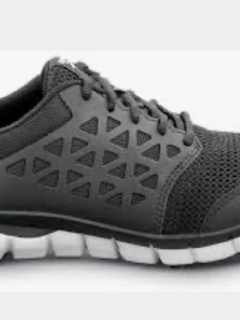 10-Men's Black Reebok Sublite Cushion Athletic Work Shoes Protective Alloy Toe
